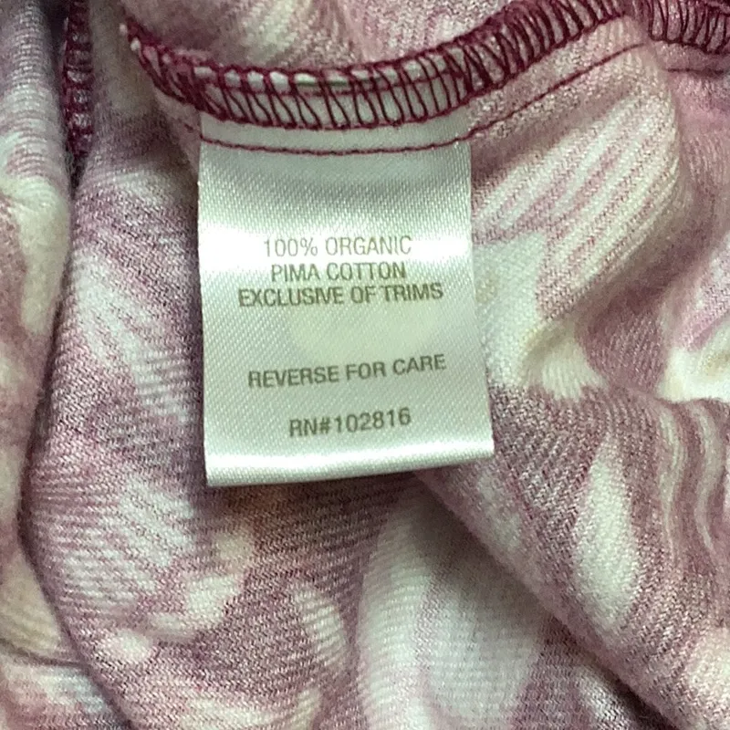 Garnet Hill Organic Pima Cotton Purple Port Lounge Jogger Pants Size Medium - Image 7