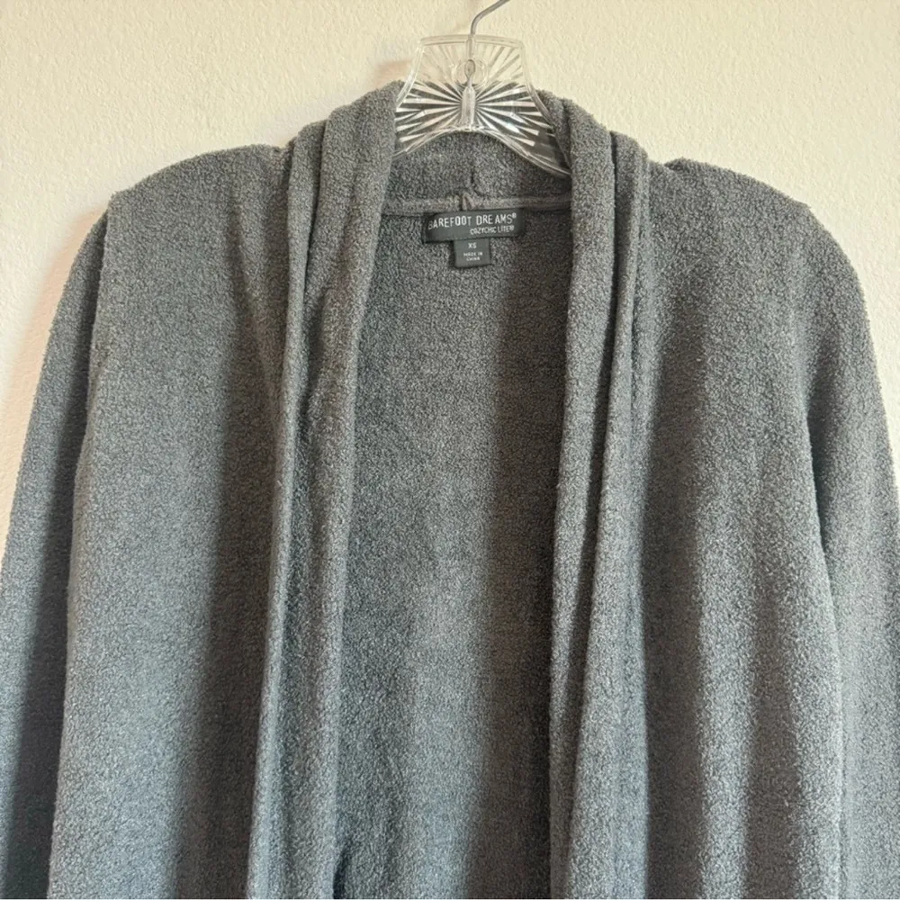Barefoot Dreams 428 CozyChic Lite Essential Long Cardigan Shawl Collar Size:‎ XS - Image 3