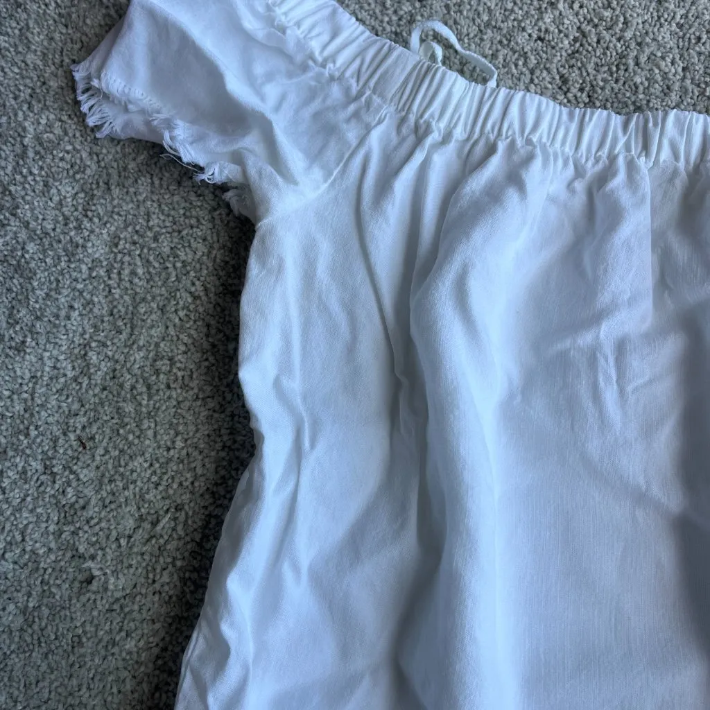 Cloth & Stone White Off-Shoulder Blouse - Image 4