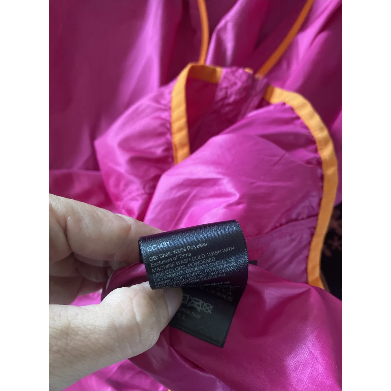 Marmot Womens Small Pink Zip Lightweight Rain Jacket Windbreaker Camp Travel - Image 5