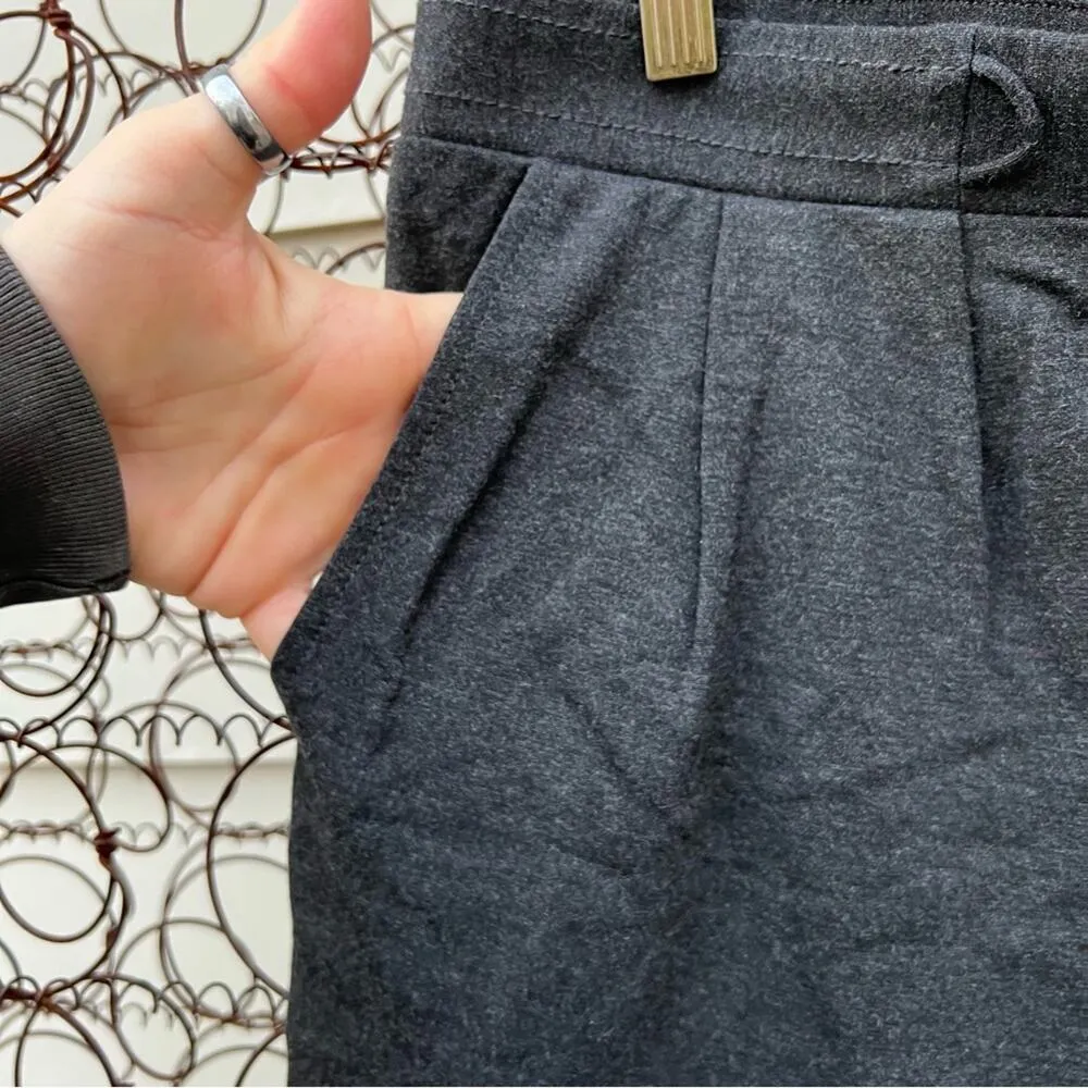 Betabrand Gray Skinny Leg Soho Joggers Dress Yoga Pants Petite Medium - Image 3