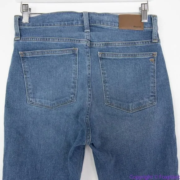 NEW Madewell Petite 10" High-Rise Skinny Jeans Dewitt Wash, 28P‎ - Image 7