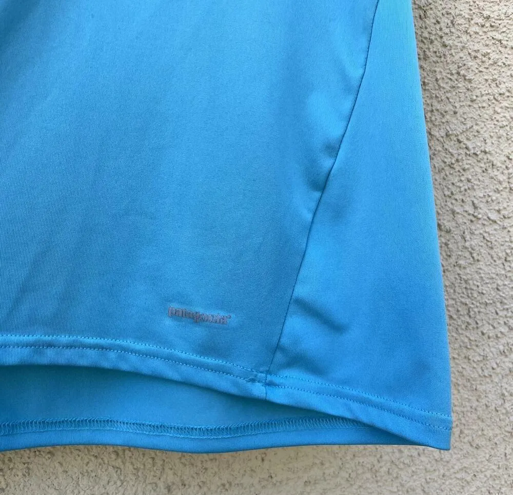 Patagonia Capilene 1 Silkweight Tee XS Blue Short Sleeve - Image 3