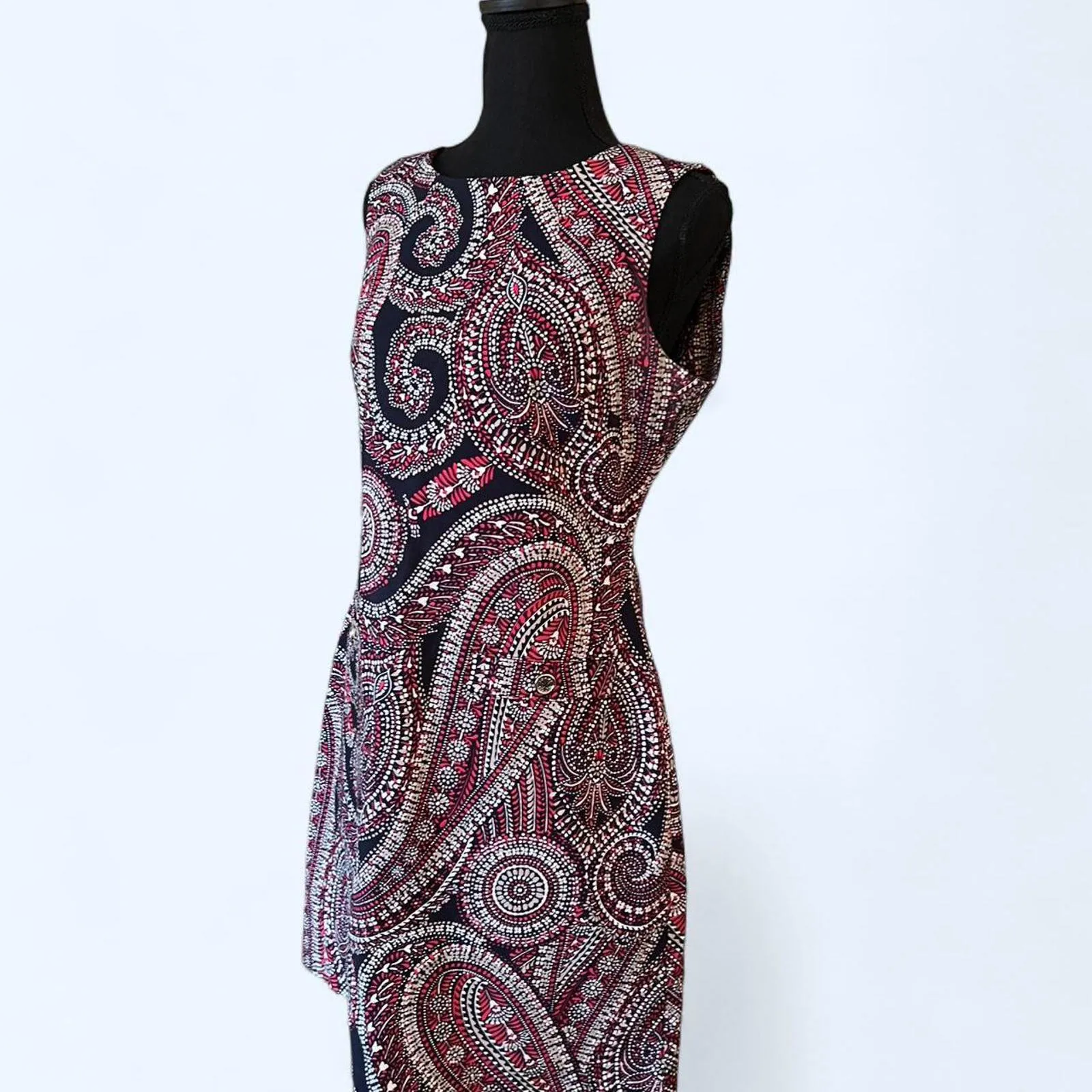 Tommy Hilfiger Vintage paisley print dress 70’s classic Size 10 - Image 8