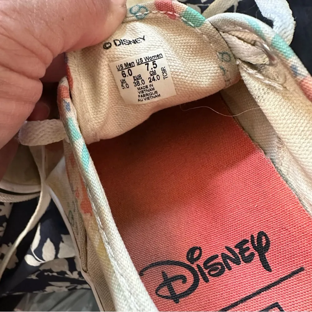 VANS x Disney Little Mermaid Ariel Shoes women's size 7 1/2, well loved - Image 7