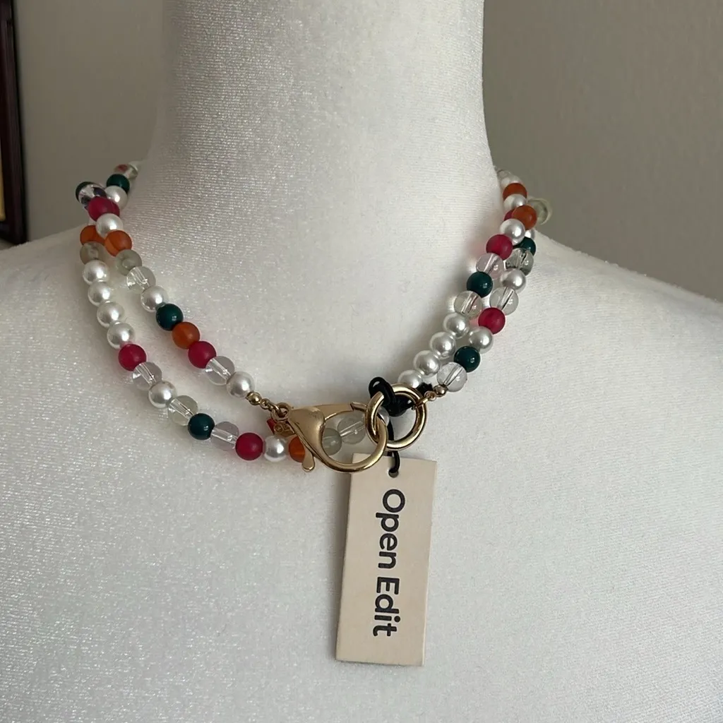 Open Edit NWT  Multicolor Beaded Necklace - Image 2