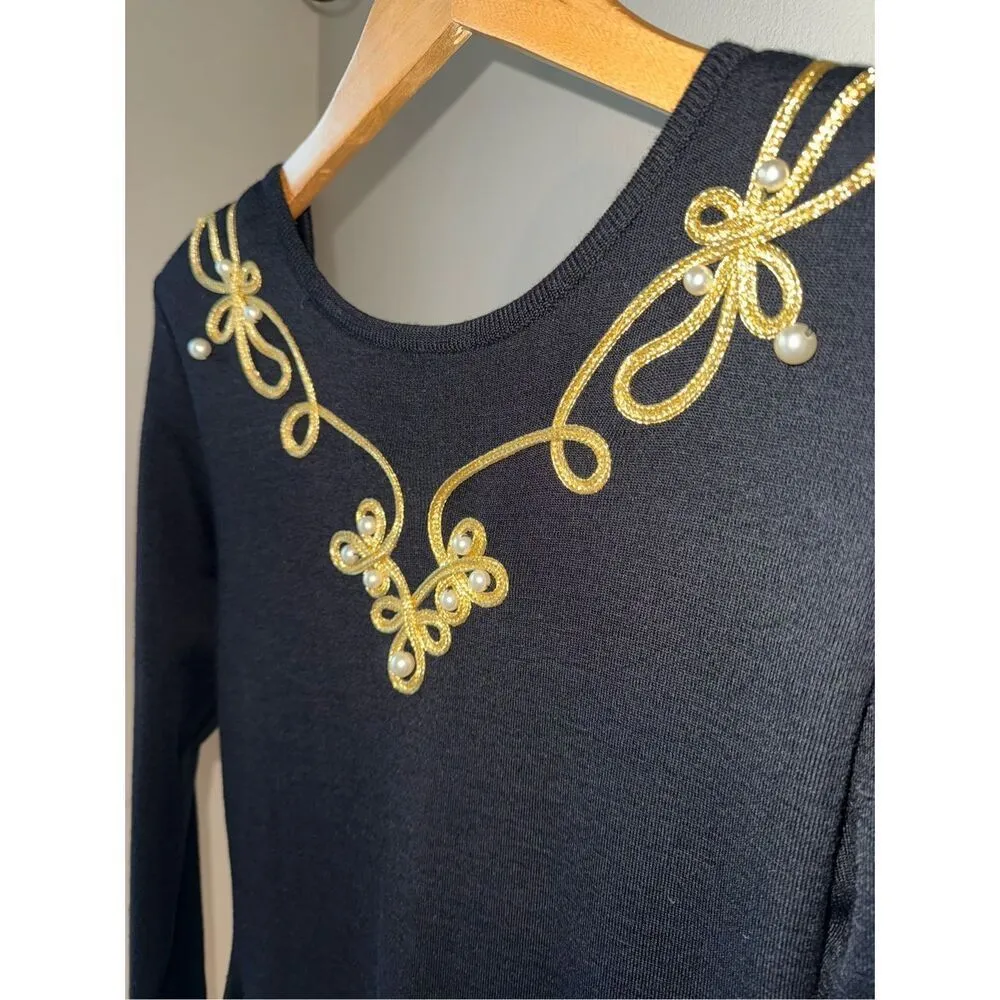 Vintage 1980’s Fusion Wool Blend Plunging V - Image 7