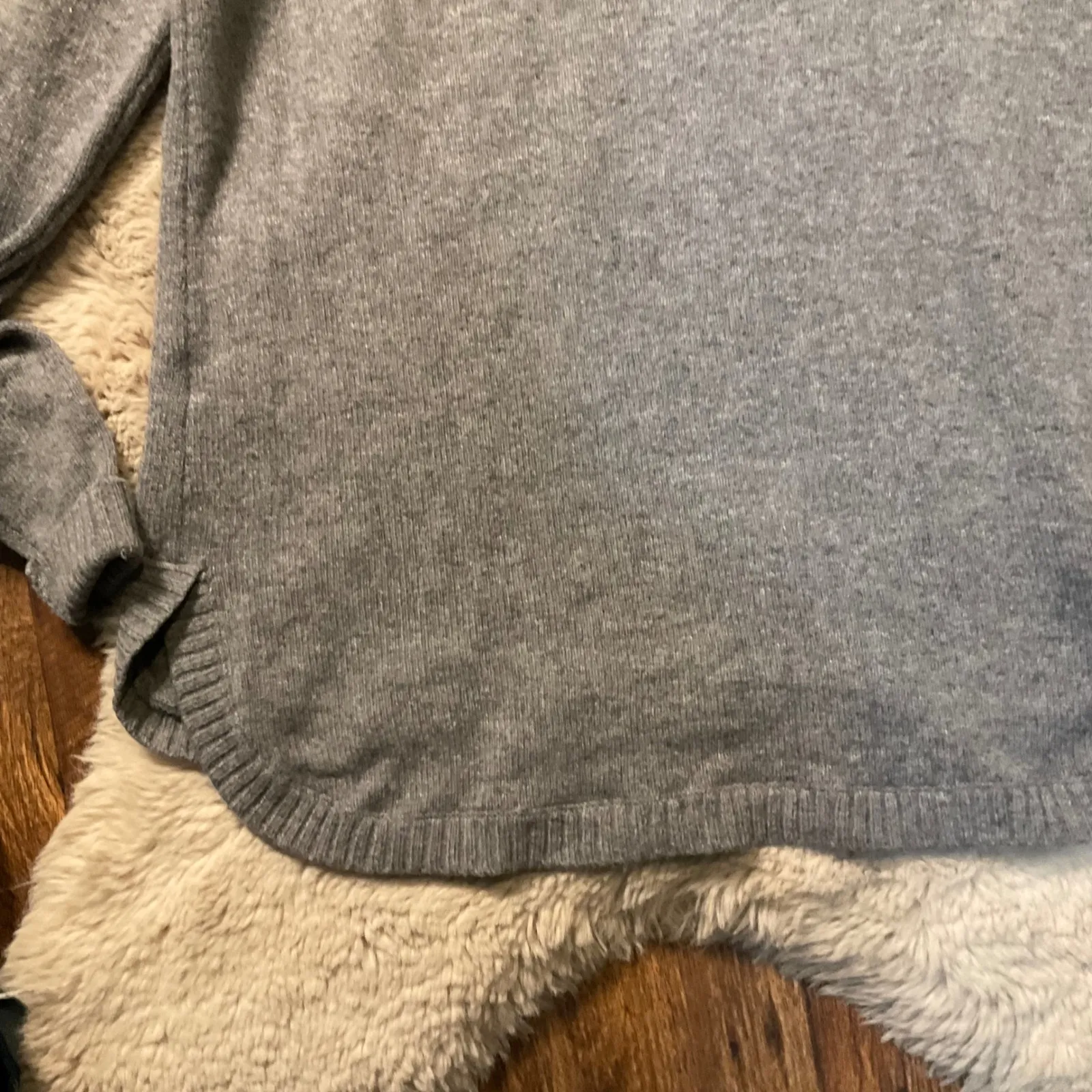 Toad & Co Aleutia Crew Sweater Size Small Lambswool Gray Black Pattern Round Hem - Image 9