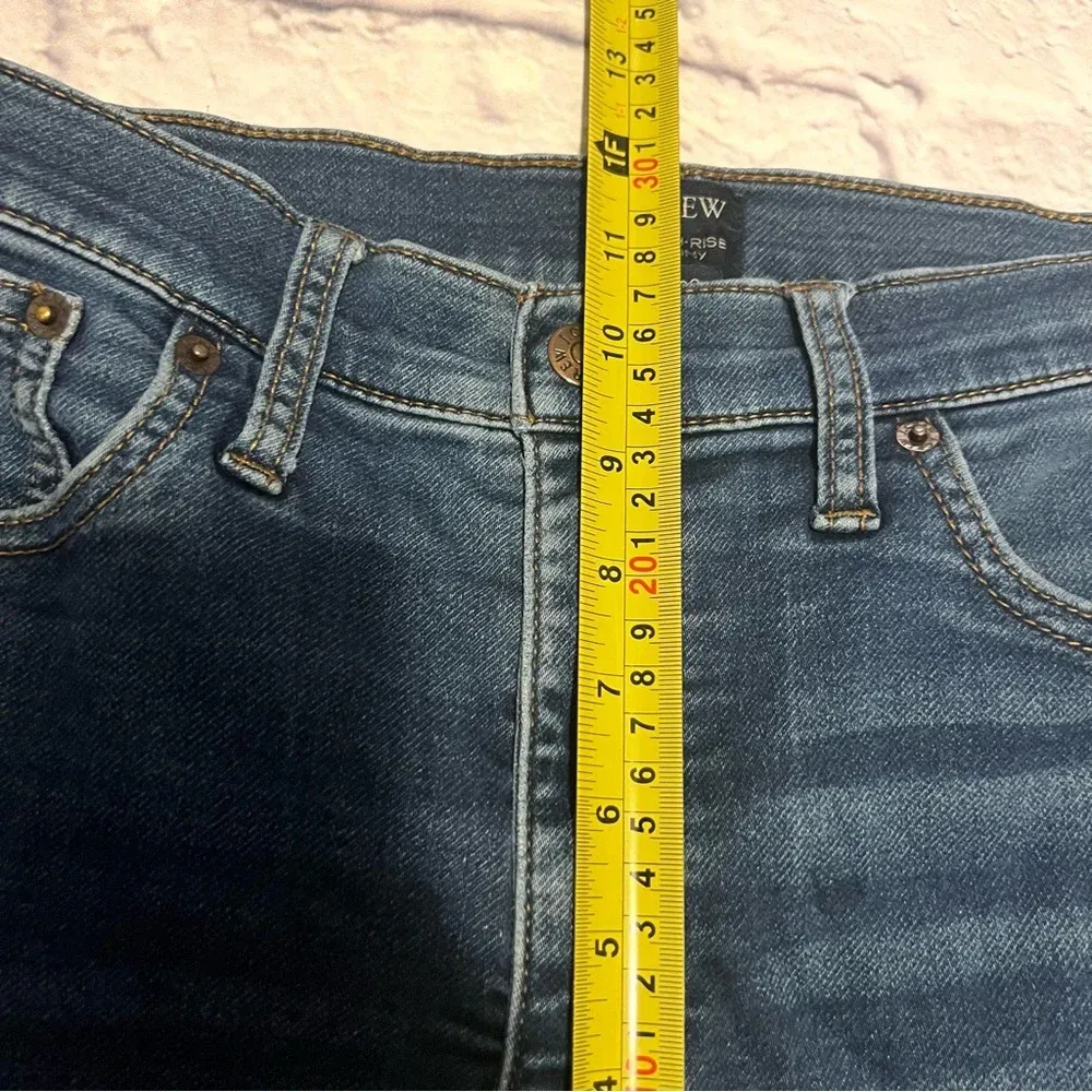 J. Crew‎ 10" High-Rise Skinny Jeans Dark Wash Denim Classic Size 29 - Image 5