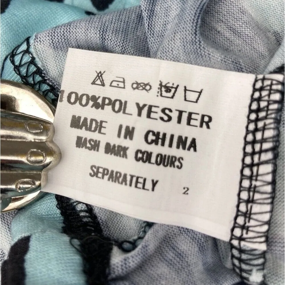 New Nemidor Maxi Dress Womens Plus Size 20 Black Blue Floral Print Casual Travel - Image 7