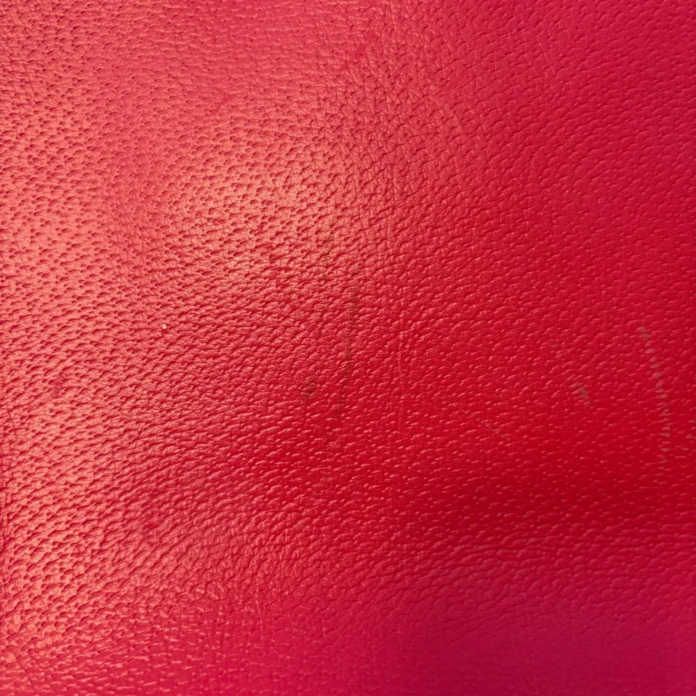 Kate Spade bright coral pink colored tote bag with snap closure and tassels - Image 11