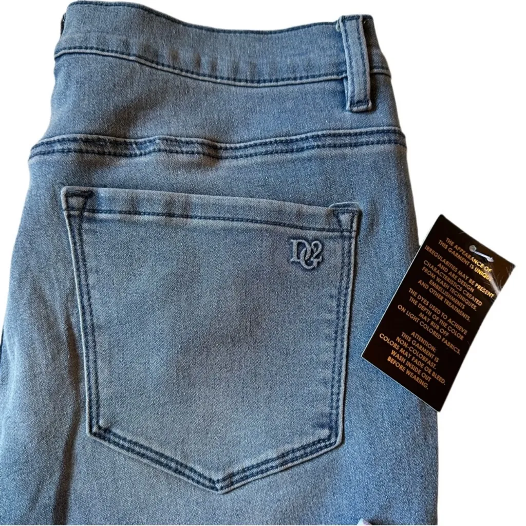 DG2 by Diane Gilman Flex Stretch Denim Ankle Accent Straight Ankle Jean 10T NWTS Blue Size undefined - Image 7