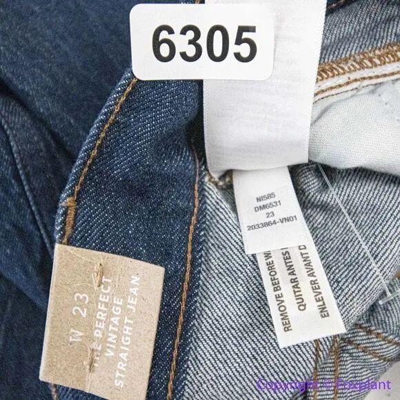 NEW Madewell The‎ Perfect Vintage Straight Jean in Greenhaven Wash, 23 - Image 16