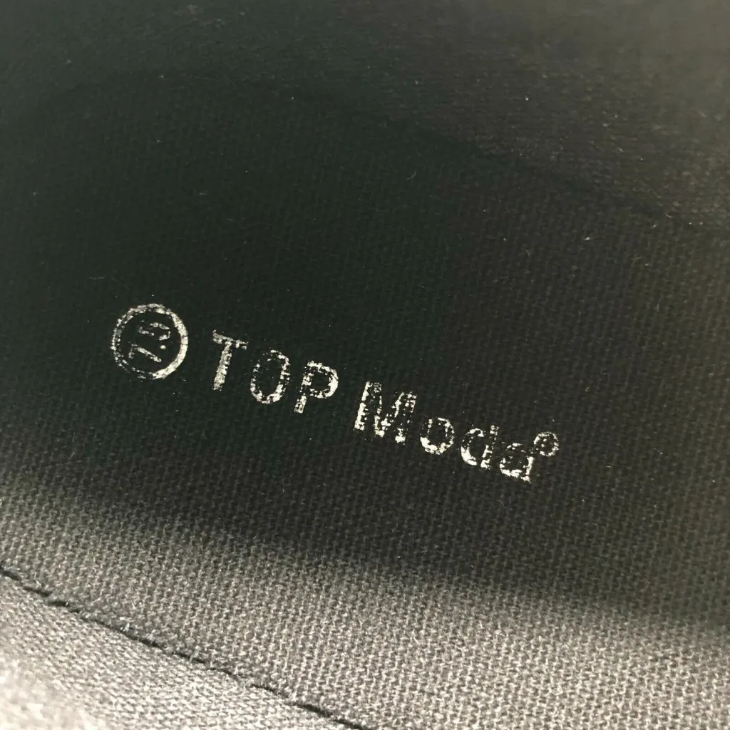 Top Moda Womens Slip On Sneakers Faux Suede Faux Fur Black Size 7.5 - Image 5