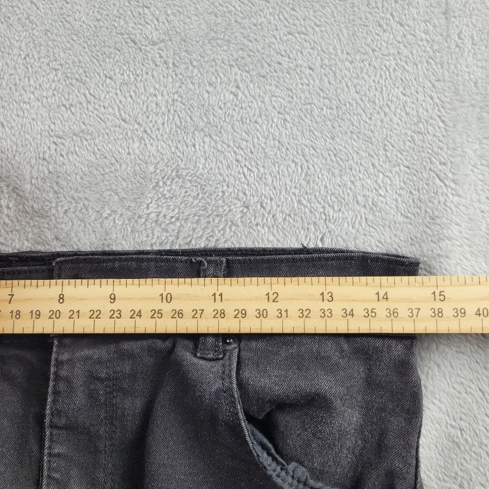 Pull&Bear Women's High Rise Flared Jeans Black Size 8 - Image 6