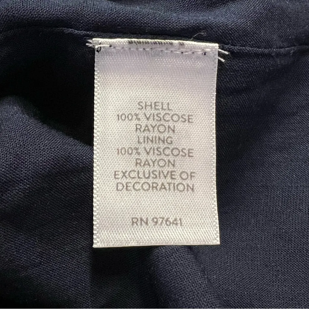 J Jill Womens Oversized Floral Peasant Dress Size 2X Boho Artsy Cottage Loose Purple - Image 13