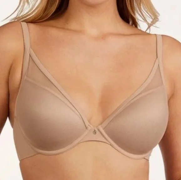 Third Love Bra 24/7 Classic Contour Plunge Bra Classic Taupe Sz 32G /32DDDD EUC - Image 1
