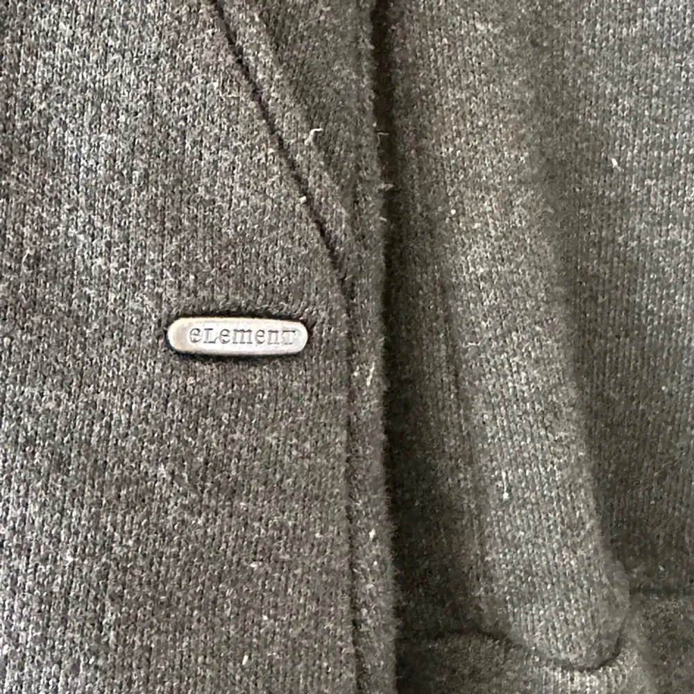 Element Longline Button Hoodie Coat | Charcoal Gray | Size Large - Image 4