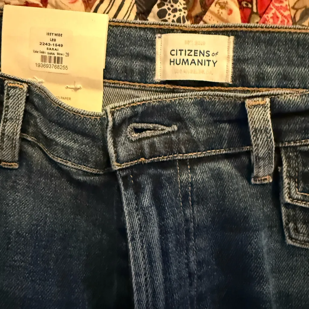 Citizen of humanity wide leg jeans nwt size 29 MRSP 298 - Image 6