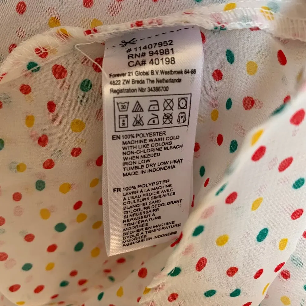 5/$25 NWT Forever21 Polka Dot Tank Sheer - Image 8