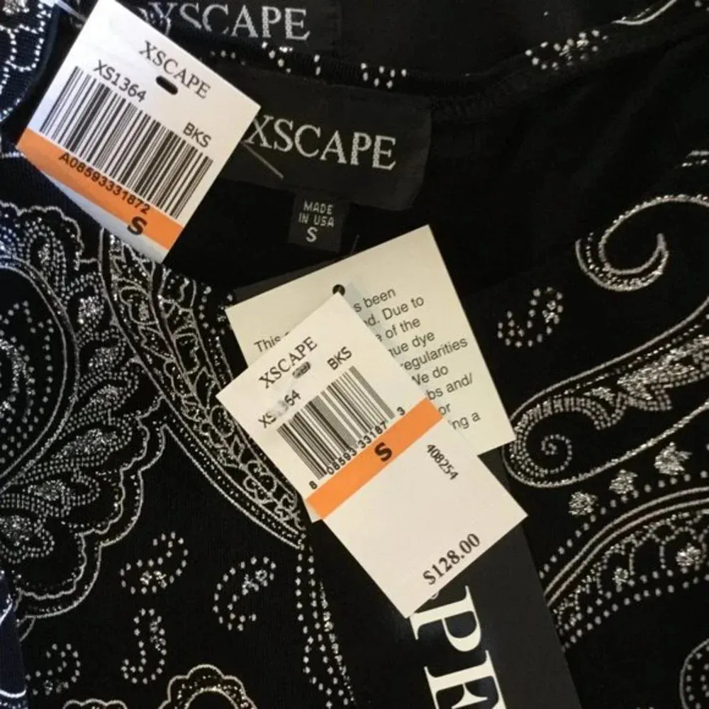 XScape NWT  2-Pc Set Silver glitter sparkle jacket shell - Image 12