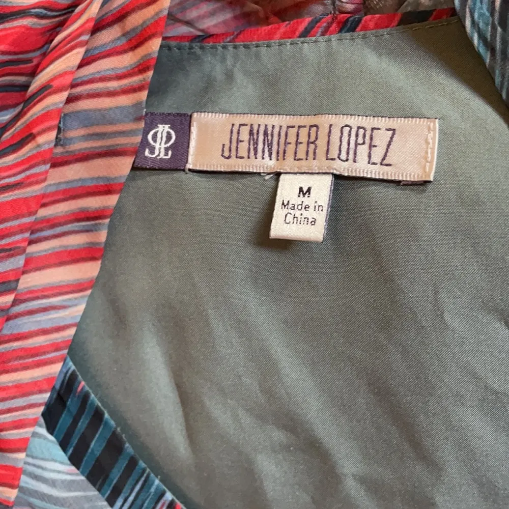 JENNIFER LOPEZ Colorful Tank Blouse Size Medium - Image 8