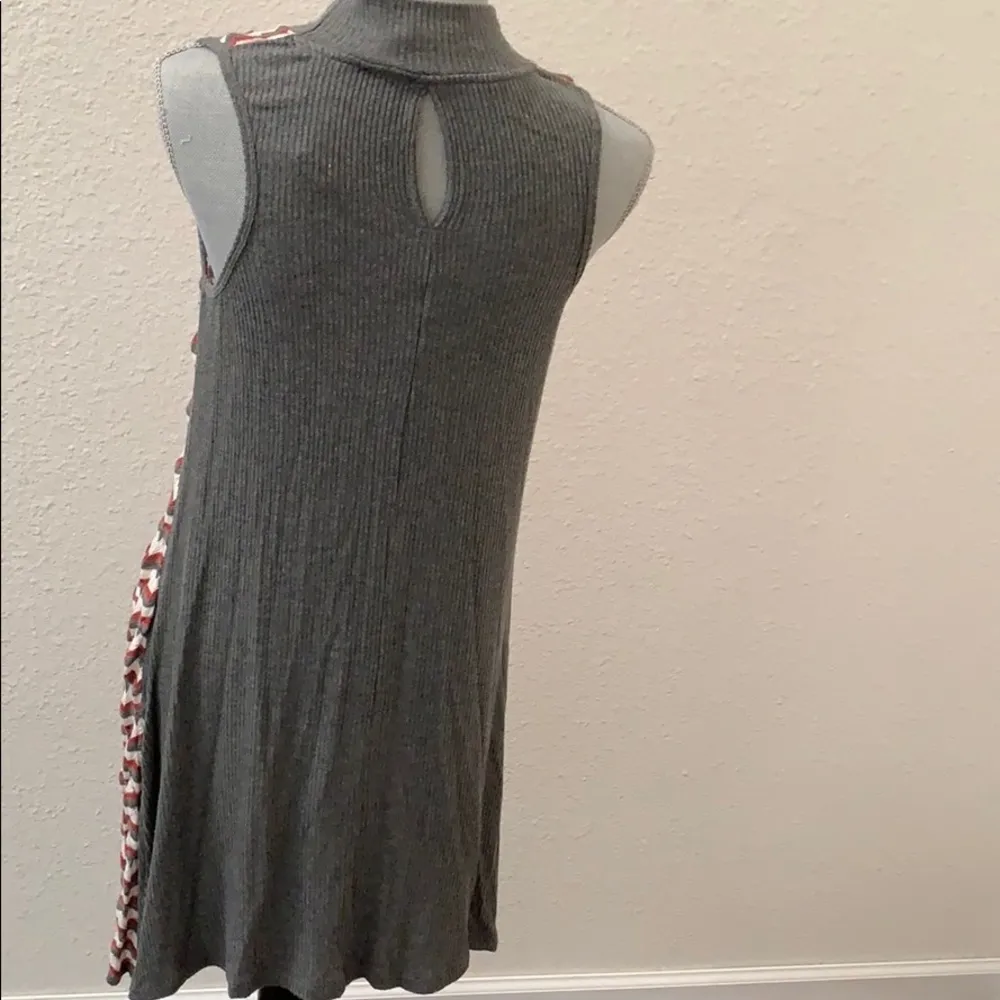 Postmark Anthropologie gray knit dress Large L New NWT sleeveless RARE GORGEOUS - Image 2