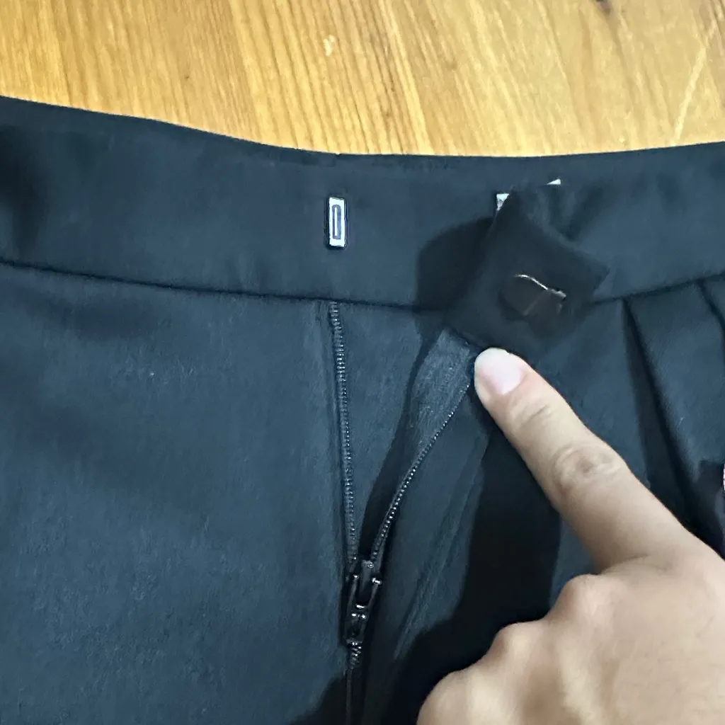 Alice + Olivia Black Track Pants 98% Wool - Image 11