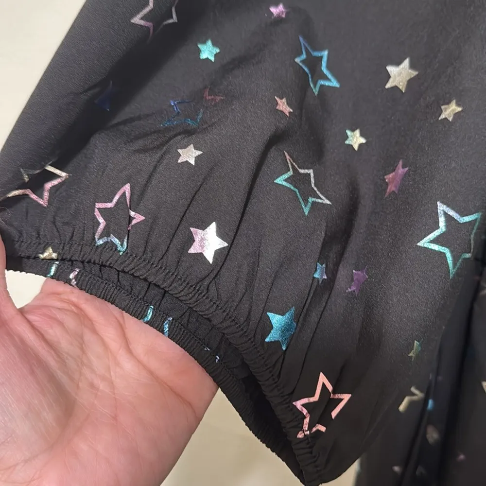 Bloomchic NWT plus size 26 woman black dress metallic stars double pockets - Image 6