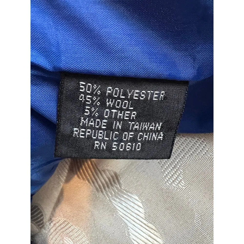 Sasson Women's Royal Blue Wool Blend Blazer Size 8/9 - Image 6