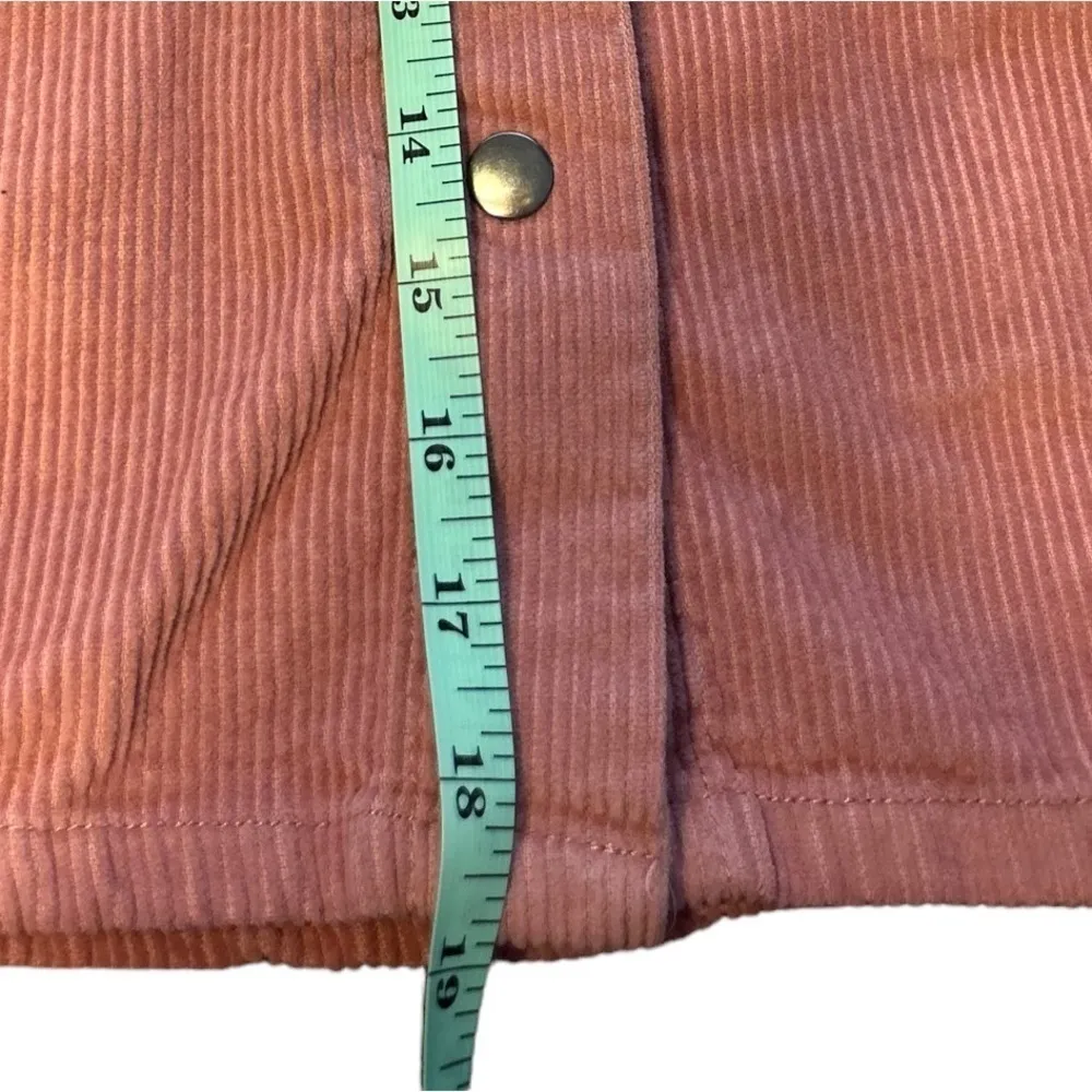 Celebrity Pink dusty rose Corduroy Button‎ Shacket - Image 7