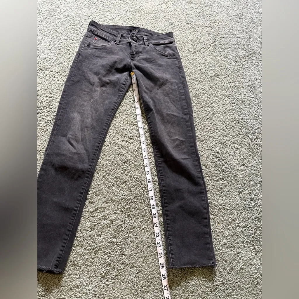 Hudson Collin Ridley Jeans Low Rise Black Womens Size 25 Skinny Stretch - Image 4