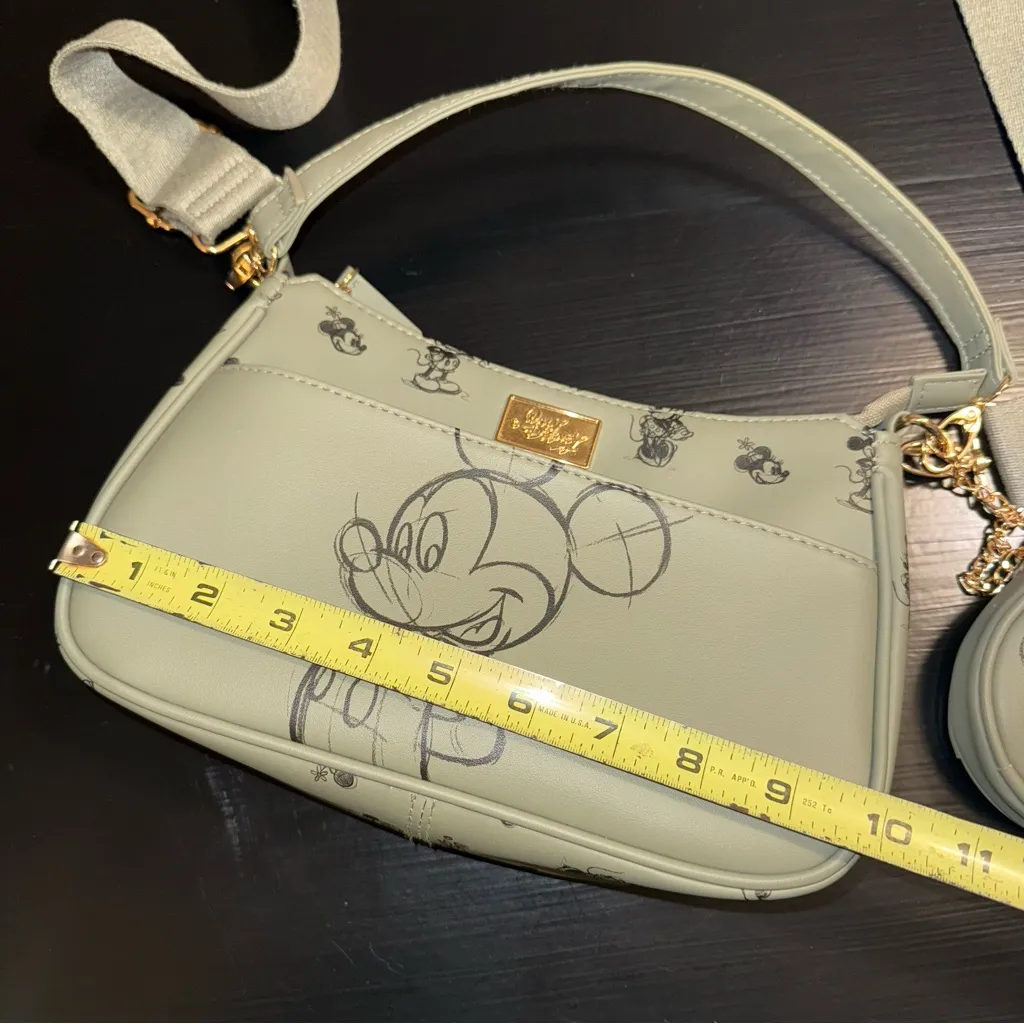 Disney green Crossbody Bag with Mickey Mouse Design - Image 3