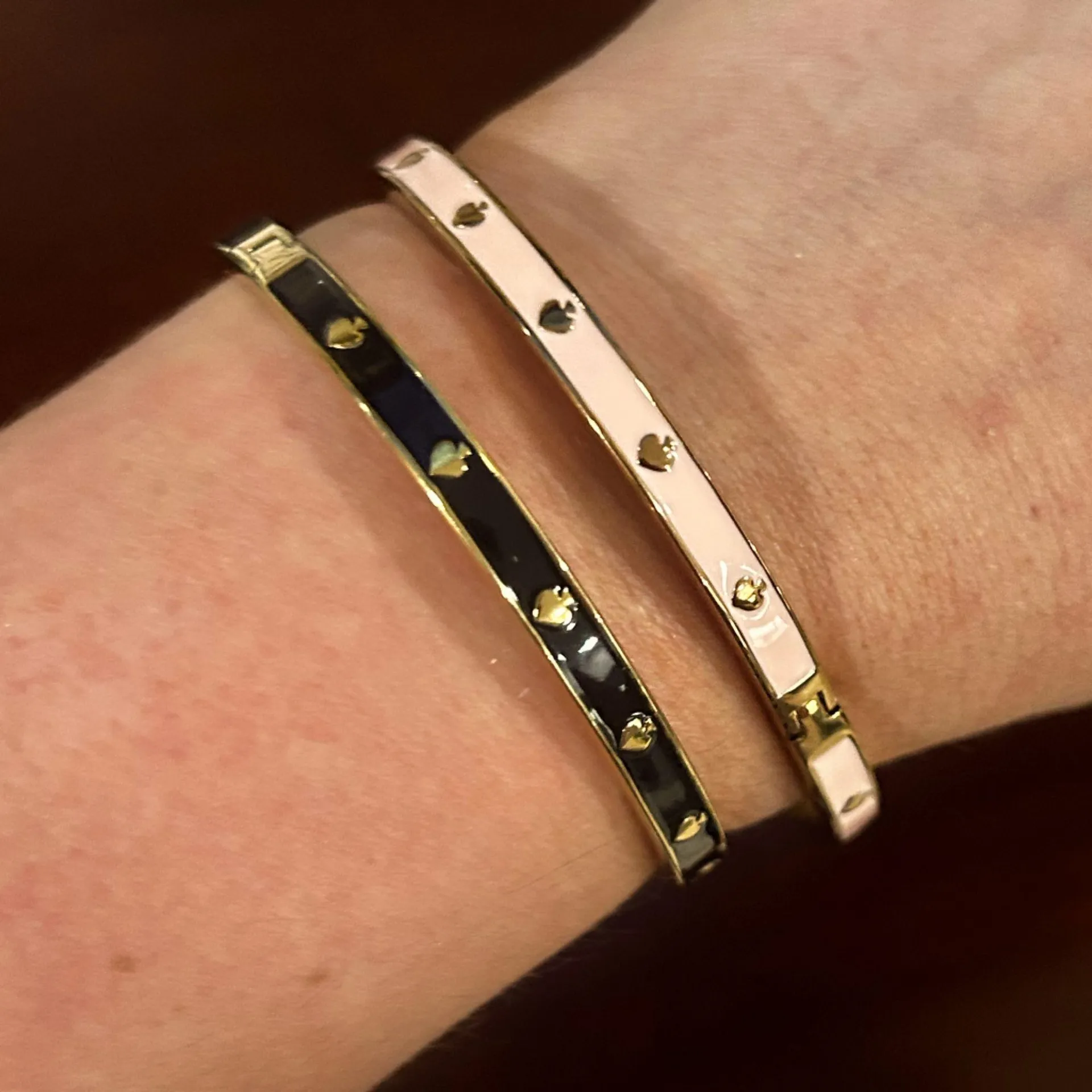 Kate Spade Spot The Spade Enamel Hinged Bangle - Image 9