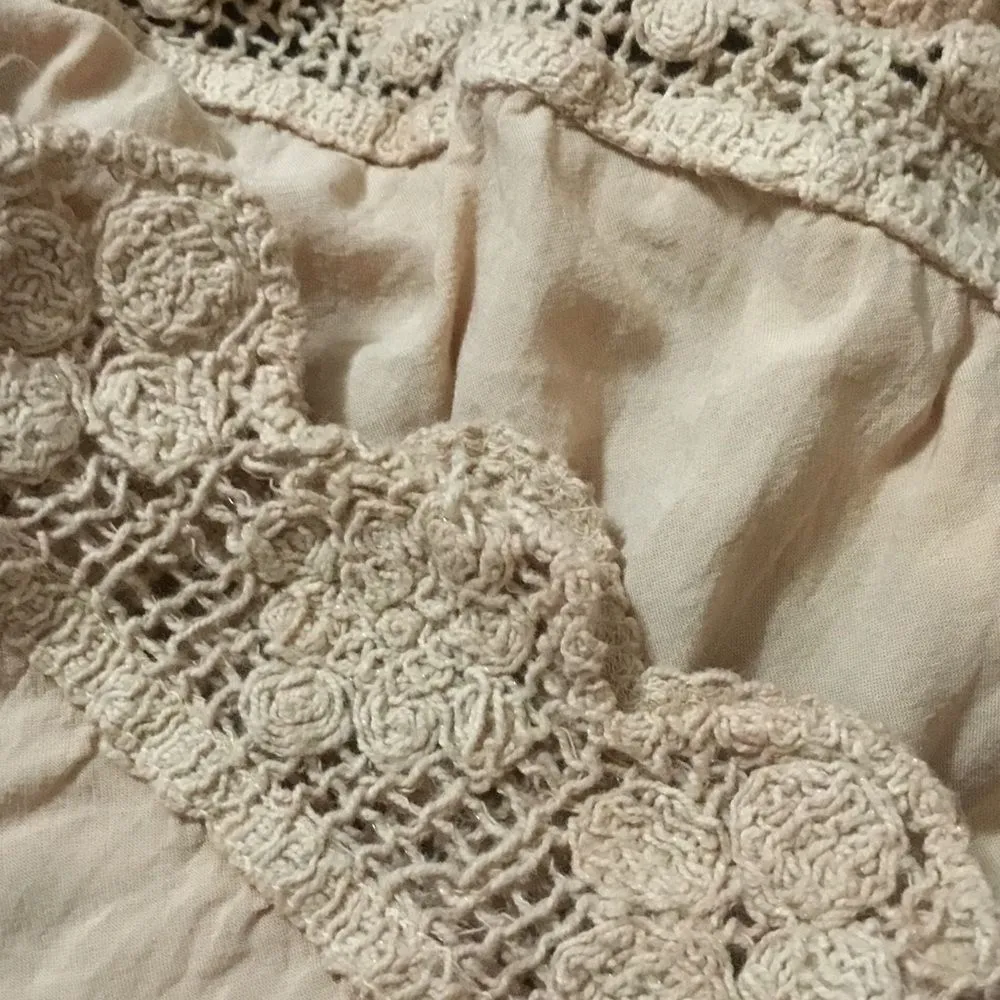 Blue Life 3/4 Sleeve Boho Romper in Tan‎ - Image 5