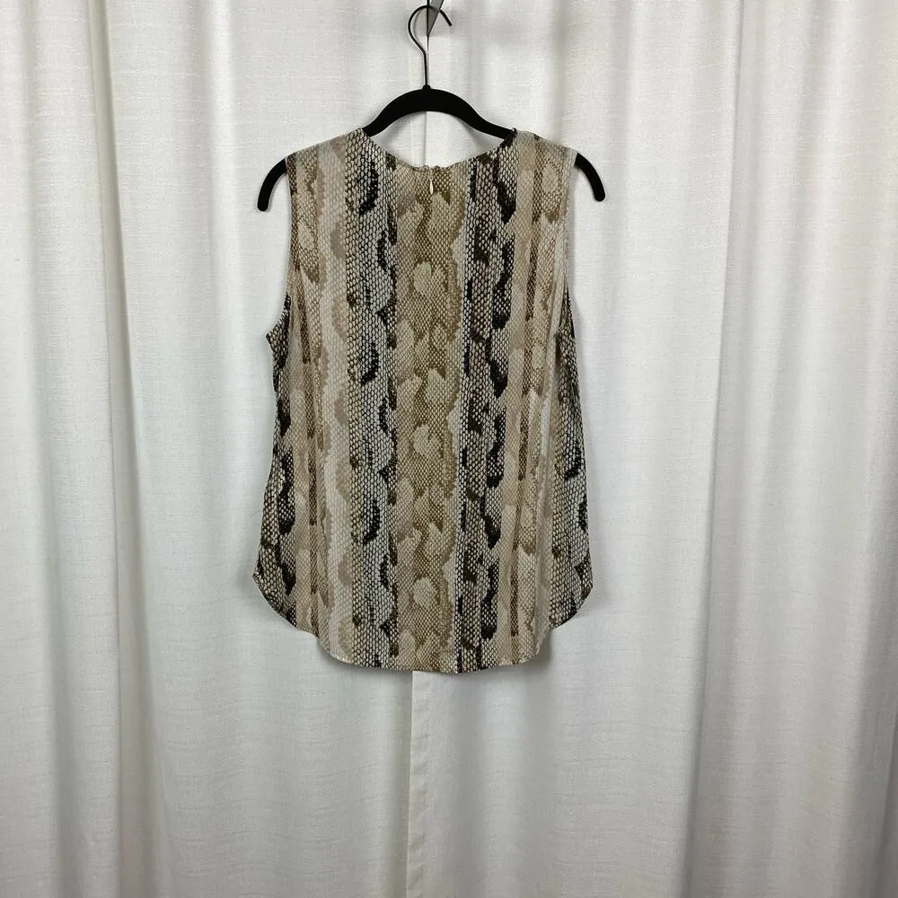 Equipment Femme Brown Snakeskin Print Tank Blouse Sz.S/P - Image 4