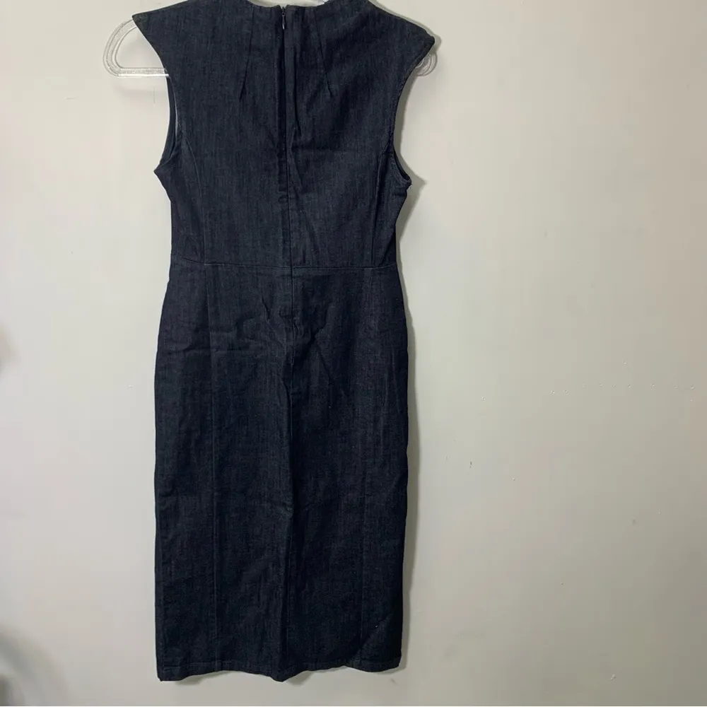 ZARA Denim Dress with Side slit size S NWT - Image 6