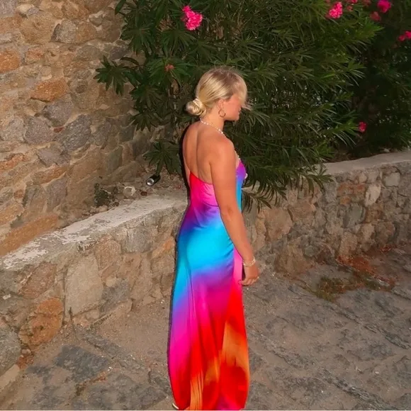 SHOW ME YOUR MUMU Taylor Tube Dress In Sunset Ombré - Image 2
