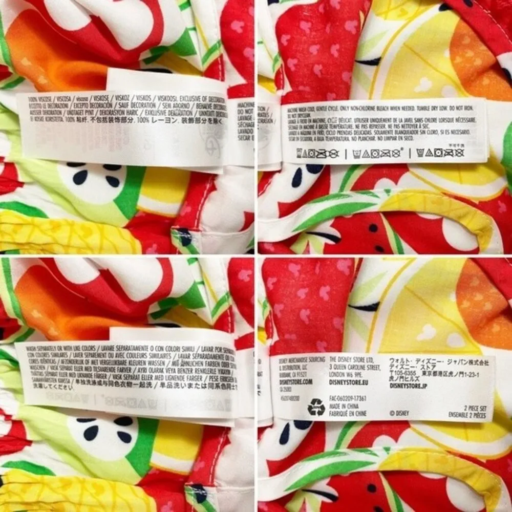 Disney Store Mickey Mouse Tropical Fruit Dress Swim Cover Women’s Size Small - Image 10