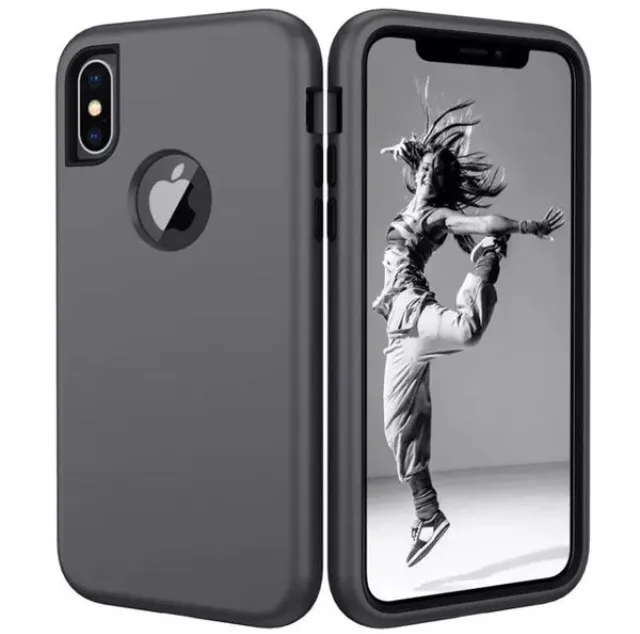 iPhone XS Max Stylish Durable Full Cover Shock Defender Armor Case - Image 3
