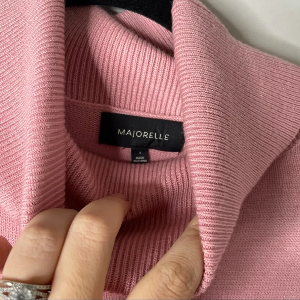 Majorelle pink earth barbie core turtleneck‎ brody sweater dress size small - Image 9