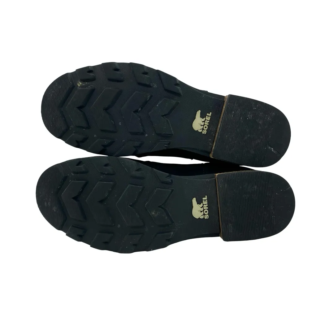 Sorel Emelie Chelsea Leather Waterproof Black Ankle Boots 6 - Image 6