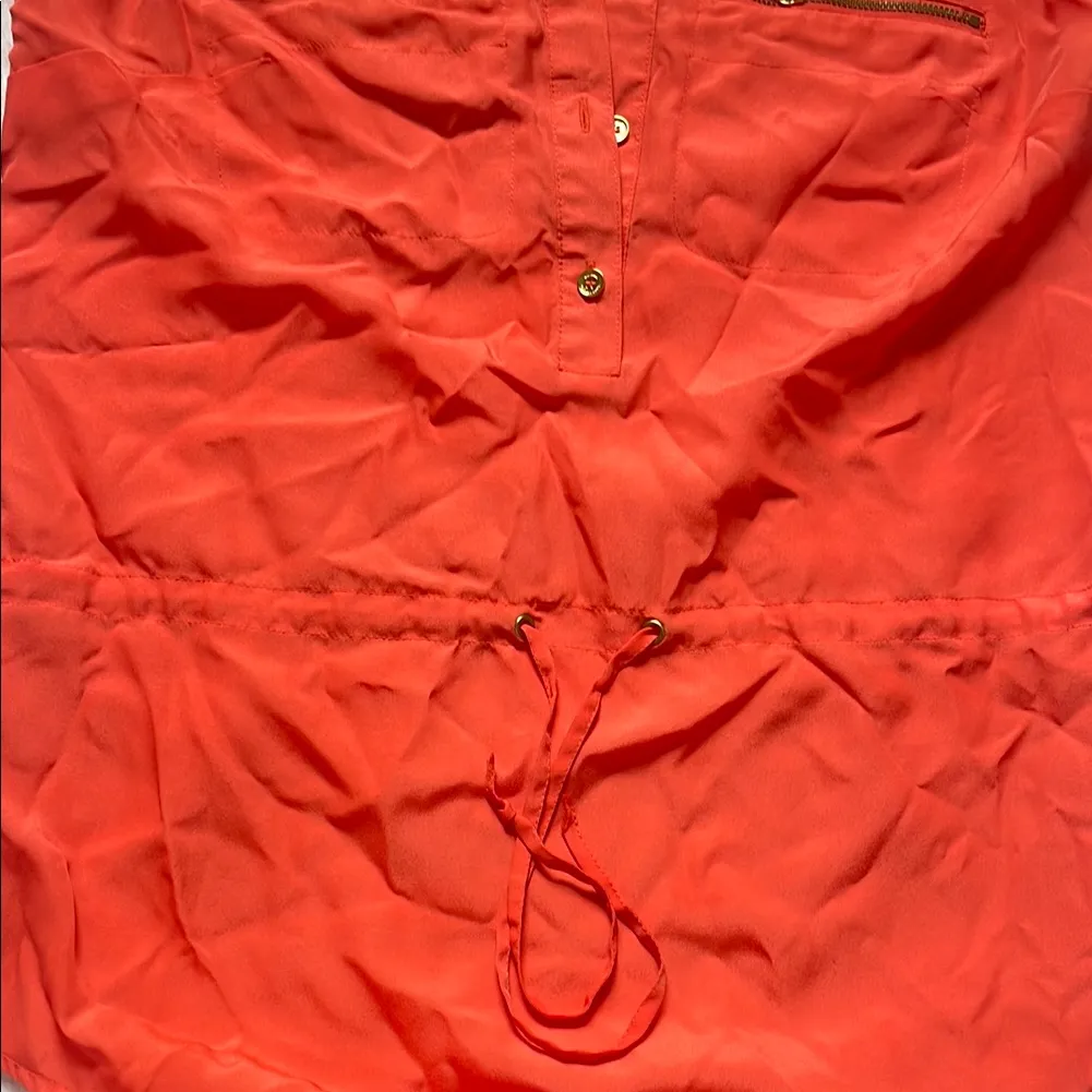 MICHAEL KORS Women's Sleeveless Coral Top - Image 4