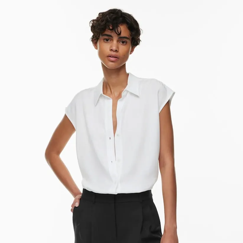 Aritzia Babaton Frontrunner Sleeveless Shirt - Image 8