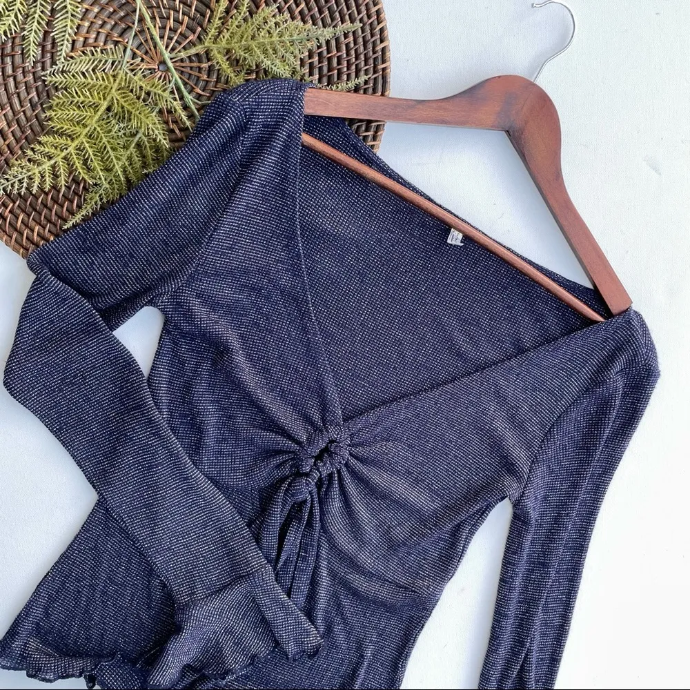 Free People Y2K Shirt Top Medium - Image 3