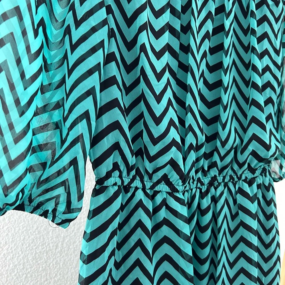 Herringbone print dress - Image 3