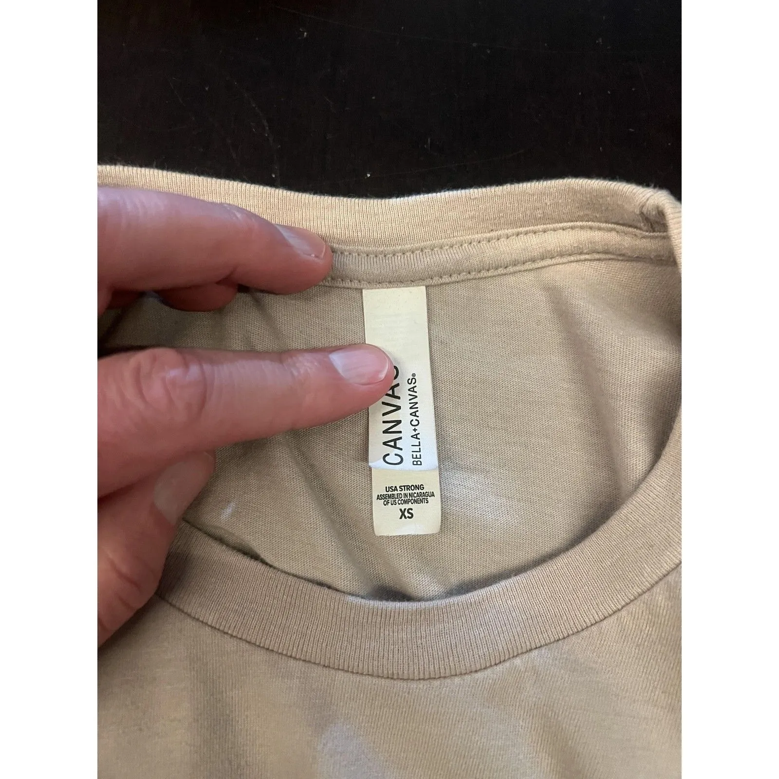 Bella + Canvas Little Oak Cafe Shirt Womens XS Beige Graphic T-Shirt Canton CT - Image 6