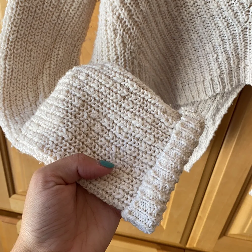 Cream Knit Sweater - Image 4