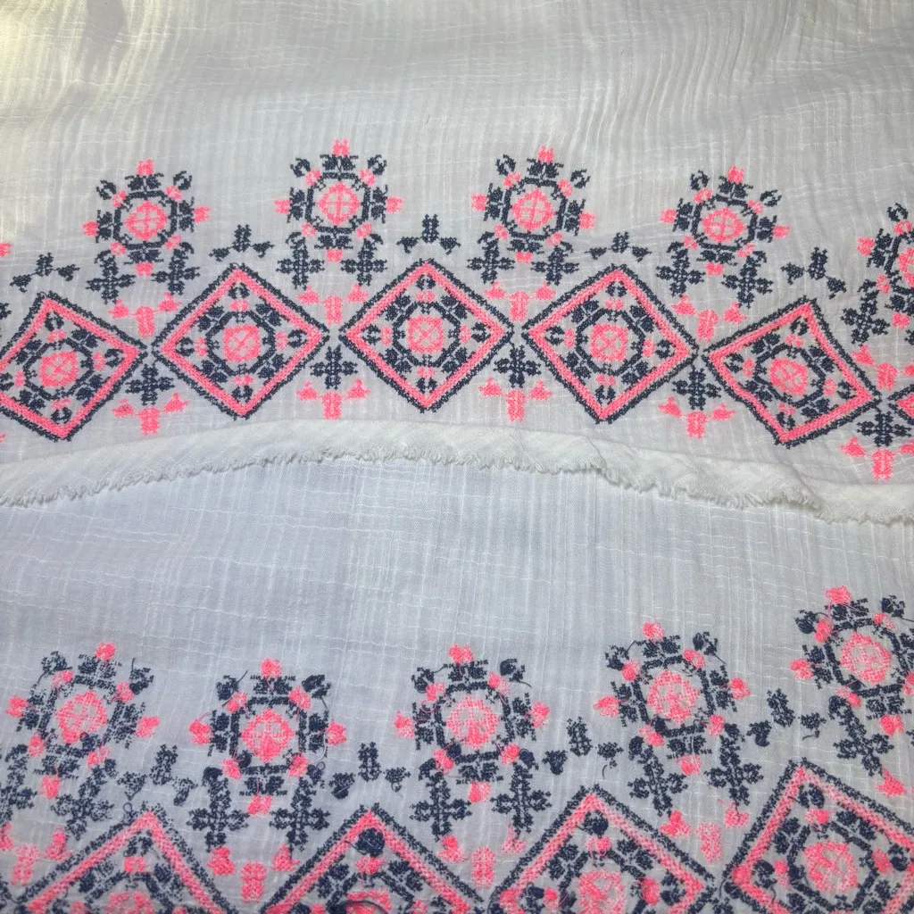 Anthropologie Holding Horses  Boho Cissie Embroidered Cotton High Low Dress Sz 6 - Image 15