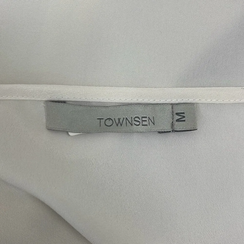 Townsen Medium Ivory Lace Cutouts Pullover Blouse Long Sleeve Boho Workwear - Image 6